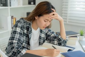 High School Students With Test Anxiety
